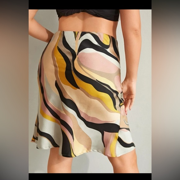 High waist printed skirt - Picture 3 of 4